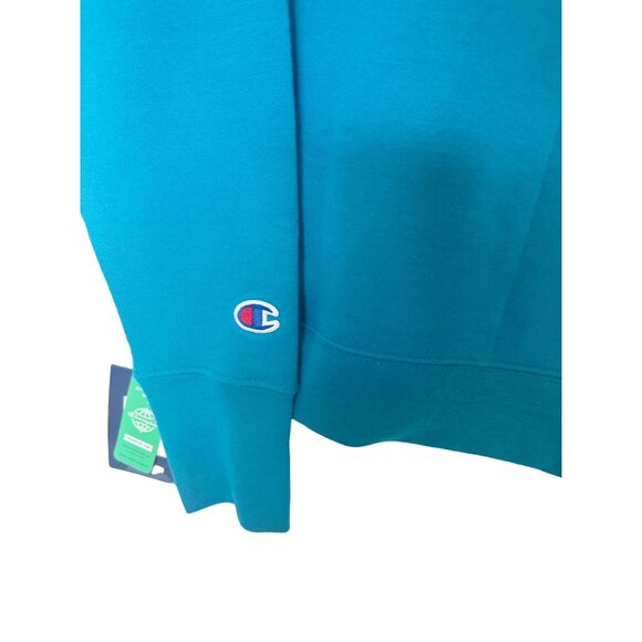 Champion Womens XS Authentic Athleticwear Crewneck Sweatshirt Teal Color - Picture 4 of 8